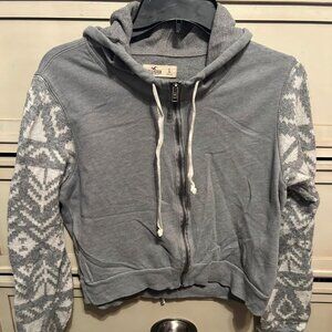 Hollister Crop Hoodie - Size L